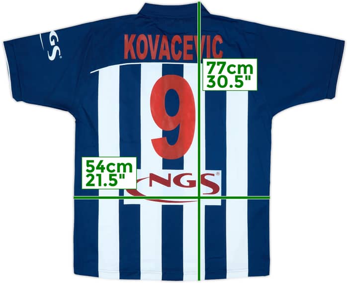 2004-06 Real Sociedad Home Shirt Kovacevic #9 - 4/10 - (M)