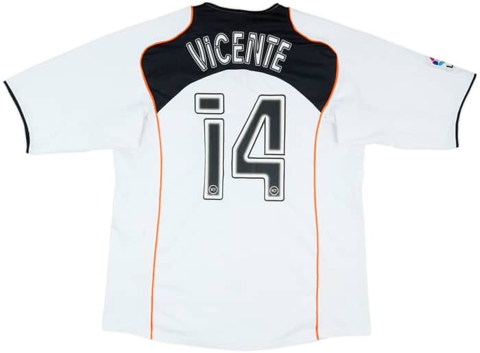 2004-05 Valencia Home Shirt Vicente #14 - 6/10 - (M)
