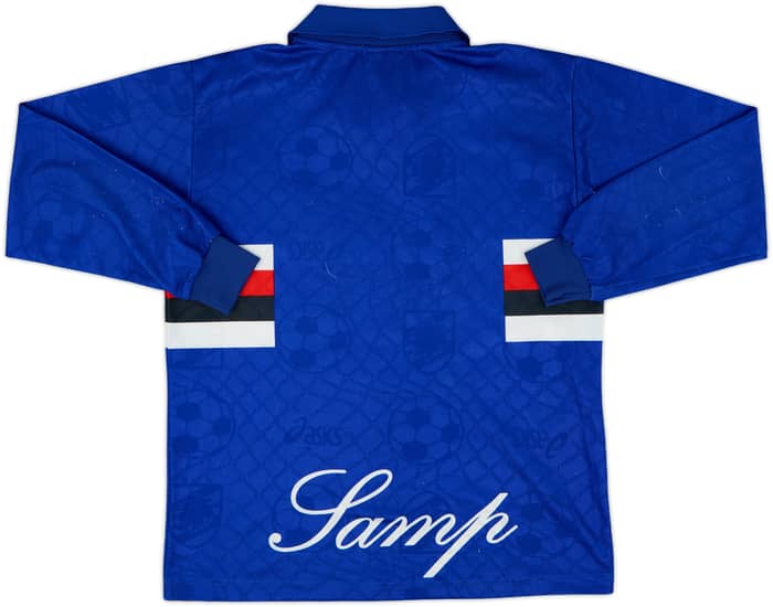 1996-97 Sampdoria Home L/S Shirt - 8/10 - (S)