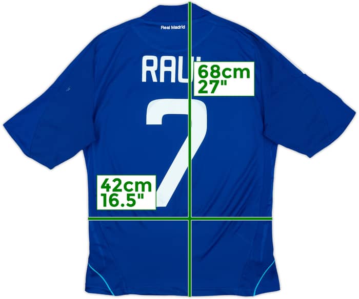 2008-09 Real Madrid Away Shirt Raul #7 - 7/10 - (M)