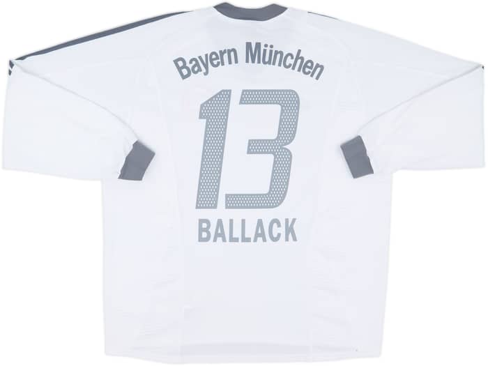 2002-03 Bayern Munich Away L/S Shirt Ballack #13 - 7/10 - (XL)