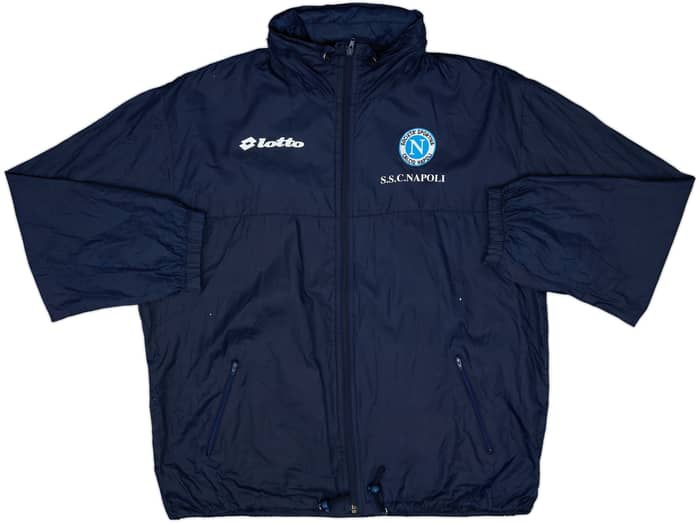 1994-96 Napoli Lotto Hooded Rain Jacket - 7/10 - (M)