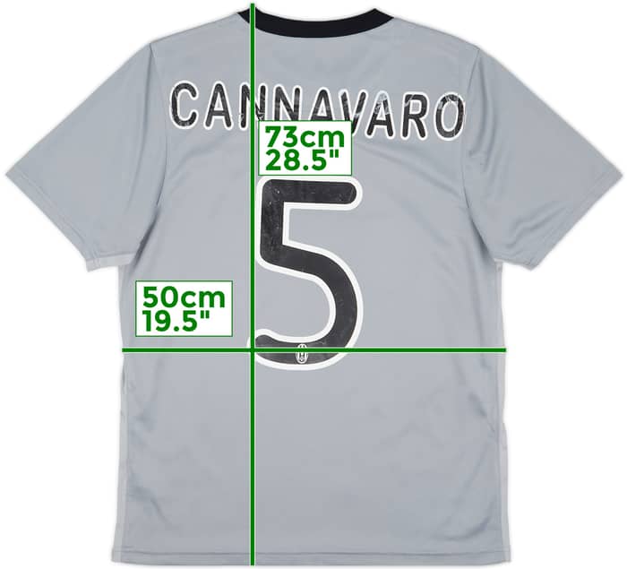 2009-10 Juventus Basic Away Shirt Cannavaro #5 - 5/10 - (S)