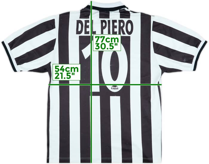 1995-97 Juventus Home Shirt Del Piero #10 - 6/10 - (L)