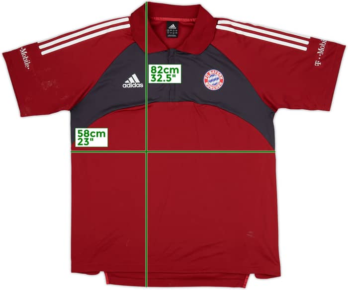 2002-03 Bayern Munich adidas 1/4 Zip Polo Shirt - 6/10 - (L)