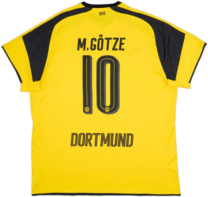 2016-17 Borussia Dortmund Home European Shirt Gotze #10 - 8/10 - (3XL)