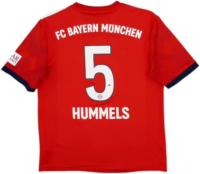 2018-19 Bayern Munich Home Shirt Hummels #5 - 5/10 - (XL.Boys)