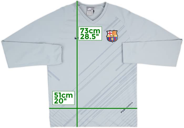 2007-08 Barcelona Nike Sweat Top - 8/10 - (M)