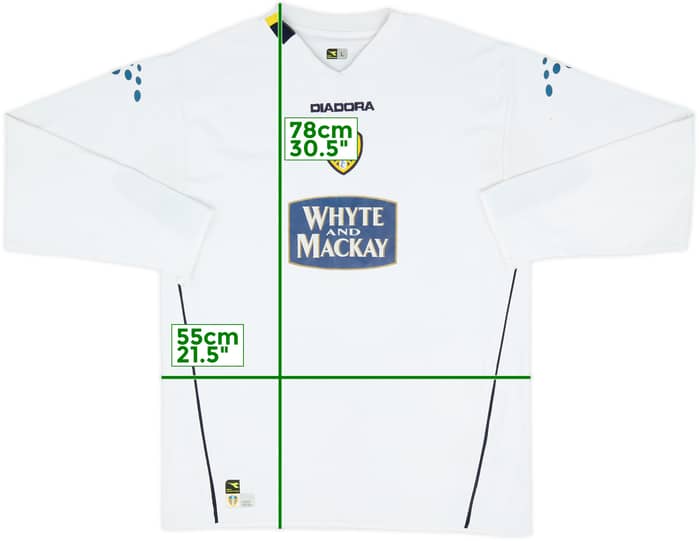 2004-05 Leeds United Home L/S Shirt - 6/10 - (L)
