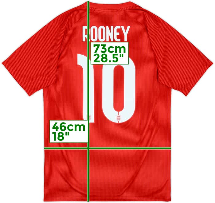2014-15 England Away Shirt Rooney #10 - 10/10 - (S)