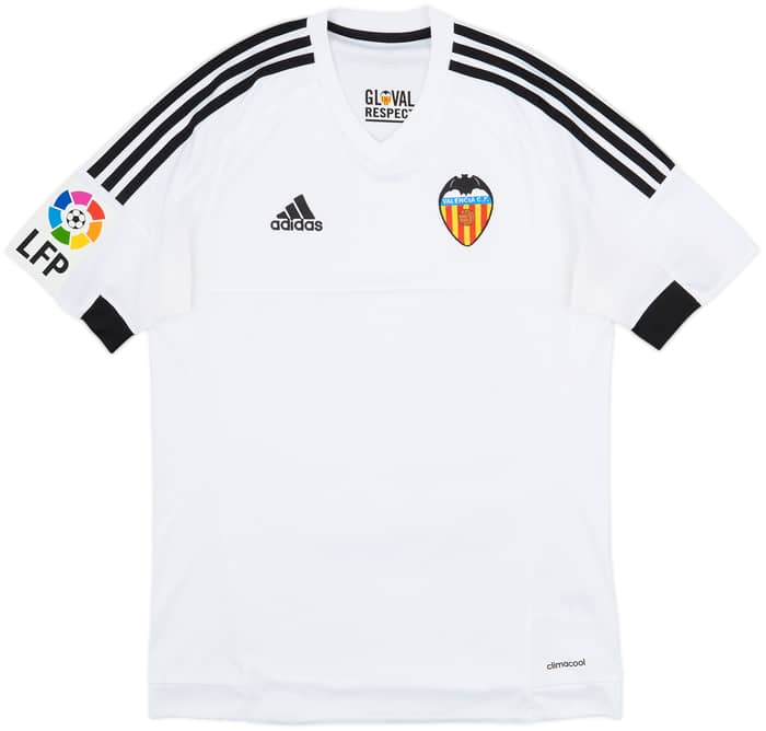 2015-16 Valencia Home Shirt - 10/10 - (S)