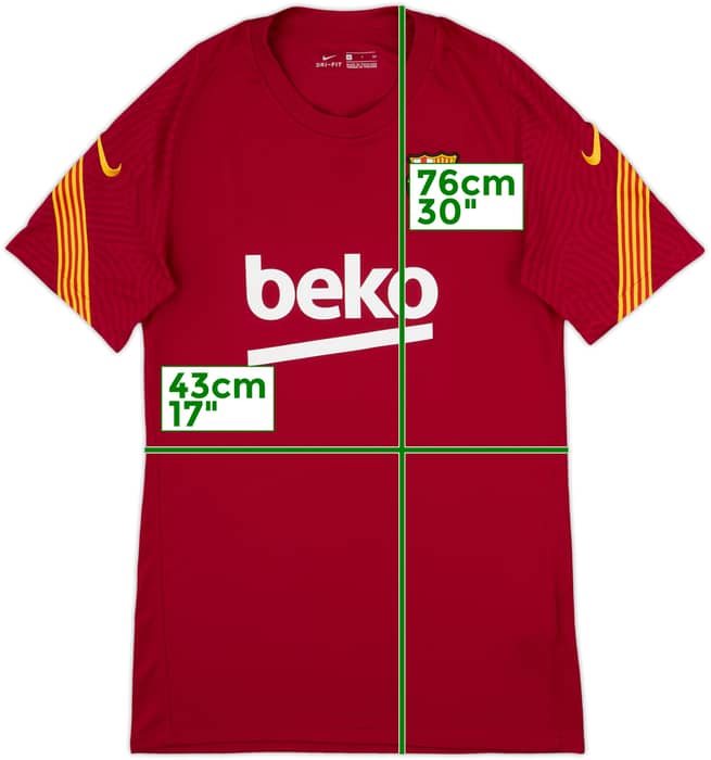 2019-20 Barcelona Nike Training Shirt - 10/10 - (S)