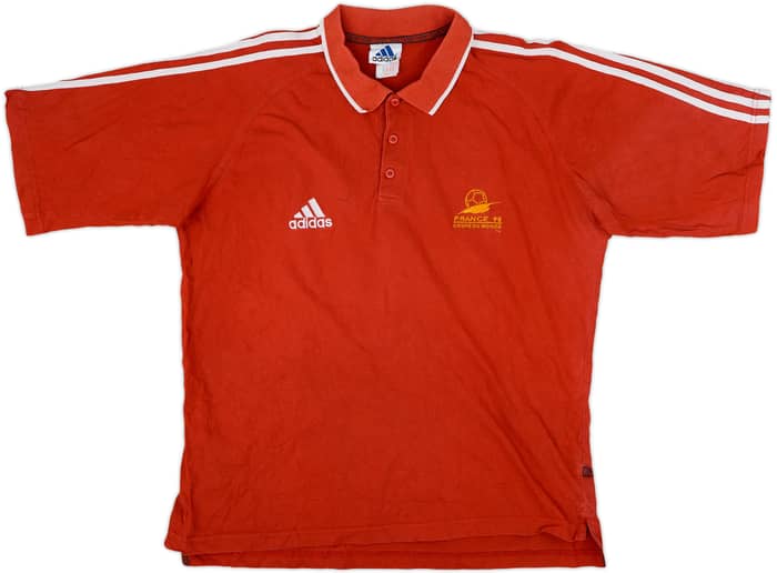 1998 France adidas Coupe du Monde Polo Shirt - 8/10 - (L)