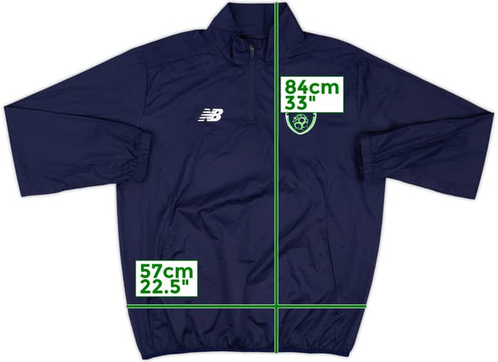 2017-18 Ireland New Balance 1/4 Zip Drill Top - 8/10 - (XL)