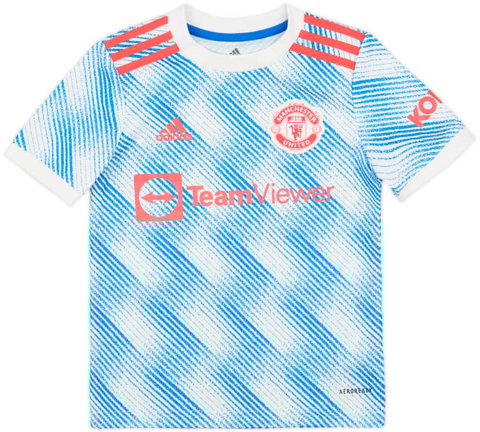2021-22 Manchester United Away Shirt B.Fernandes #18 - 9/10 - (S.Boys)