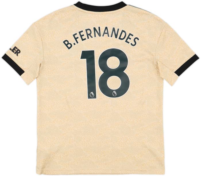 2019-20 Manchester United Away Shirt B.Fernandes #18 - 10/10 - (M.Boys)