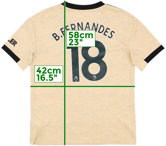 2019-20 Manchester United Away Shirt B.Fernandes #18 - 10/10 - (M.Boys)