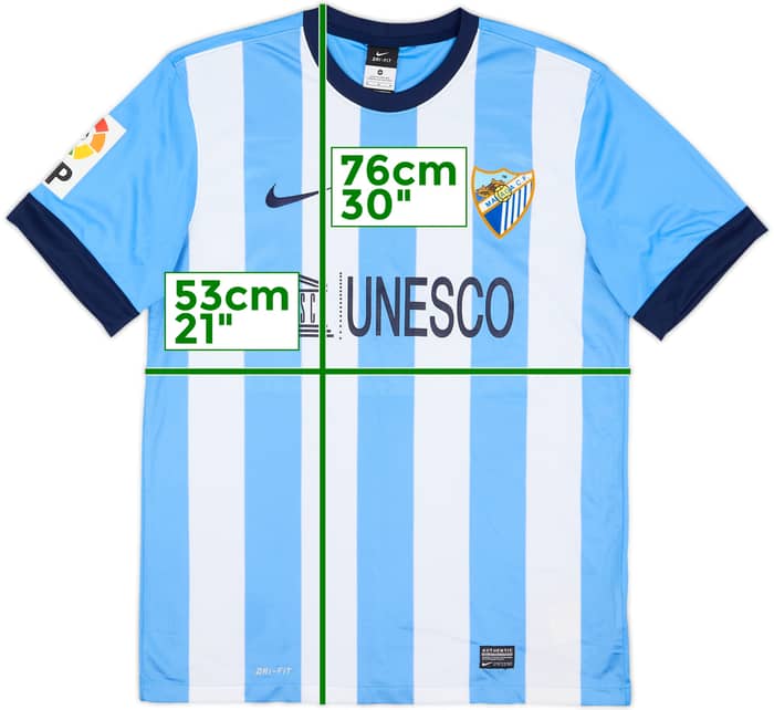 2013-14 Malaga Home Shirt - 6/10 - (M)