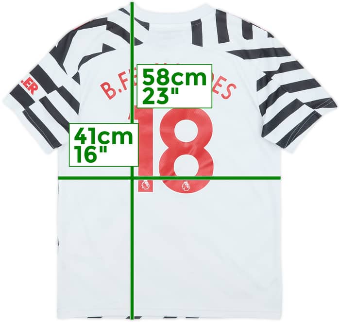 2020-21 Manchester United Third Shirt B.Fernandes #18 - 8/10 - (M.Boys)