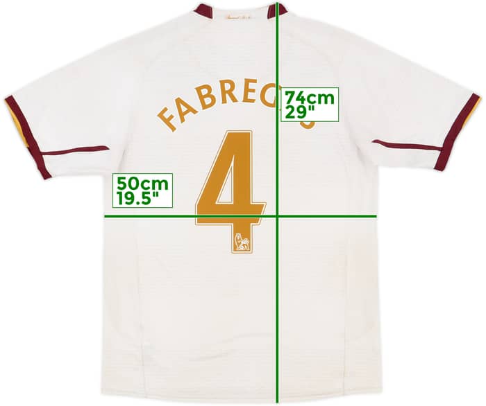 2007-08 Arsenal Away Shirt Fabregas #4 - 7/10 - (S)