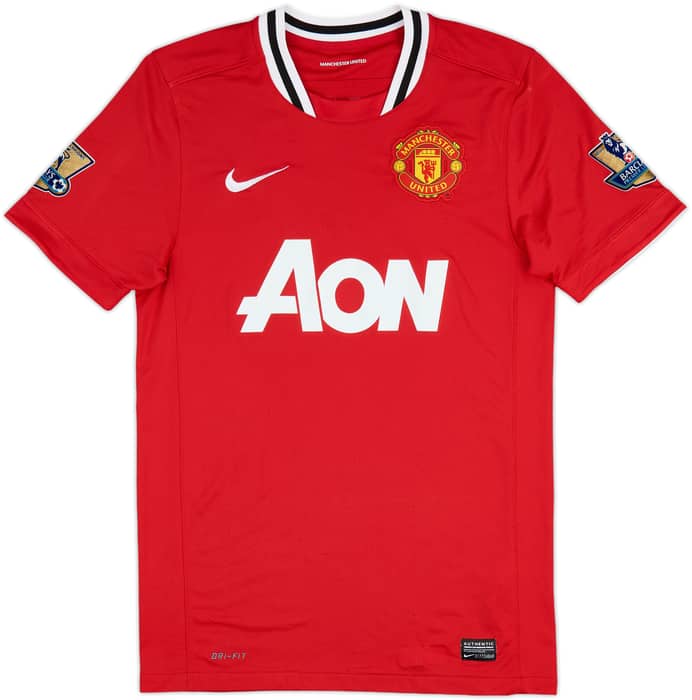 2011-12 Manchester United Home Shirt Young #18 - 5/10 - (S)