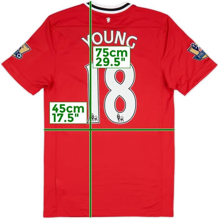 2011-12 Manchester United Home Shirt Young #18 - 5/10 - (S)