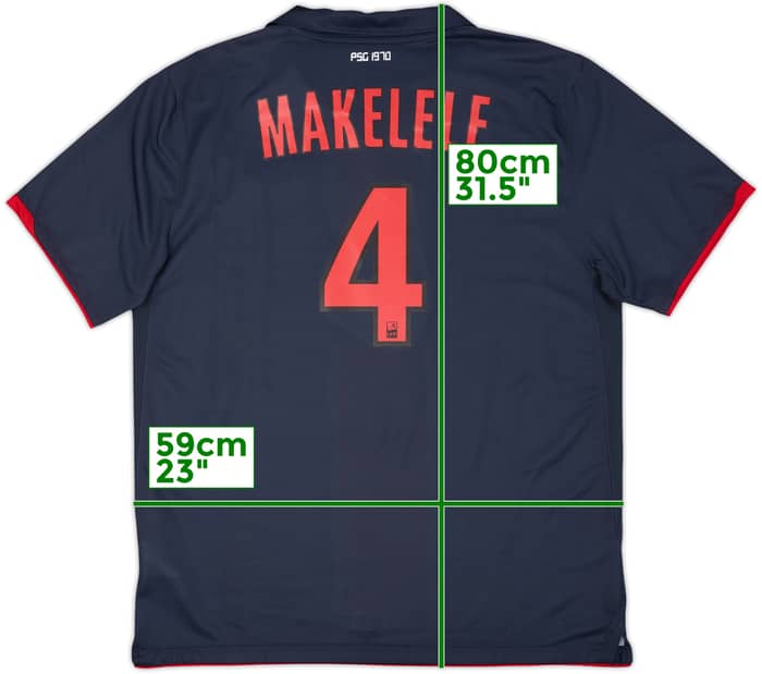 2010-11 Paris Saint-Germain Away Shirt Makelele #4 (XL)