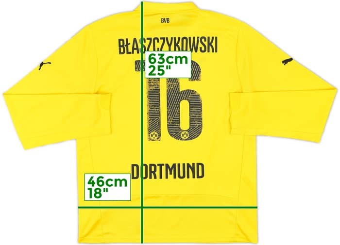 2014-15 Dortmund CL Home L/S Shirt Blaszczykowski #16 - 5/10 - (L)