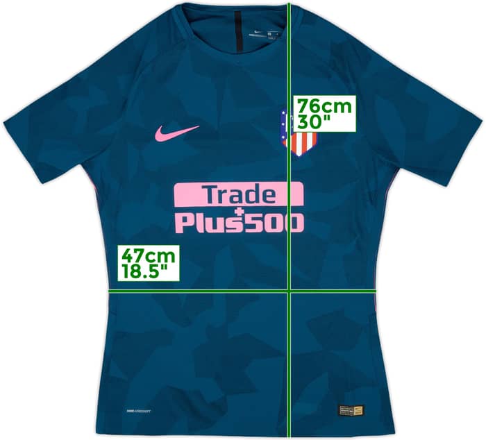 2017-18 Atletico Madrid Authentic Third Shirt - 10/10 - (L)