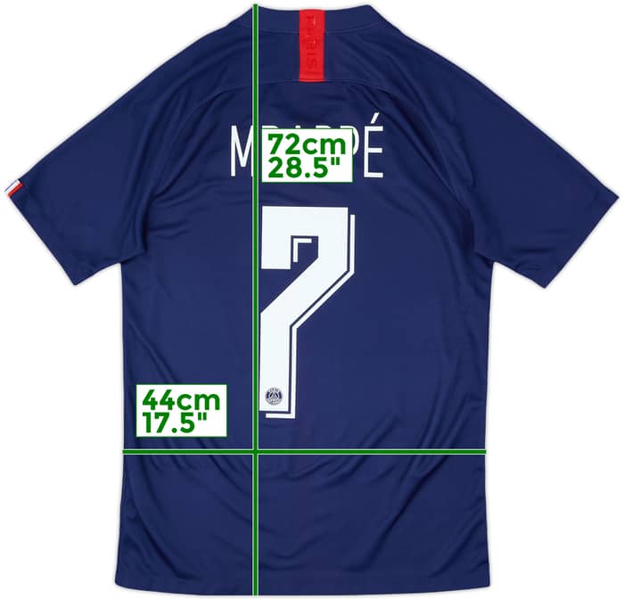 2019-20 Paris Saint-Germain Home Shirt Mbappe #7 - 10/10 - (S)