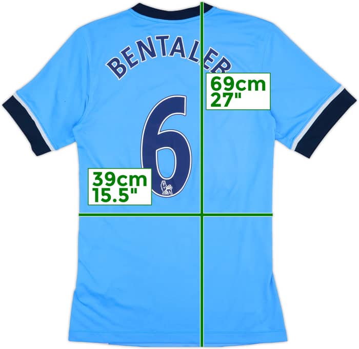 2015-16 Tottenham Away Shirt Bentaleb #6 - 7/10 - (S)
