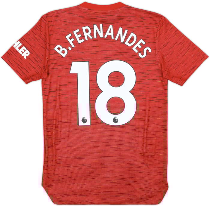 2020-21 Manchester United Authentic Home Shirt B.Fernandes #18 - 9/10 - (XS)