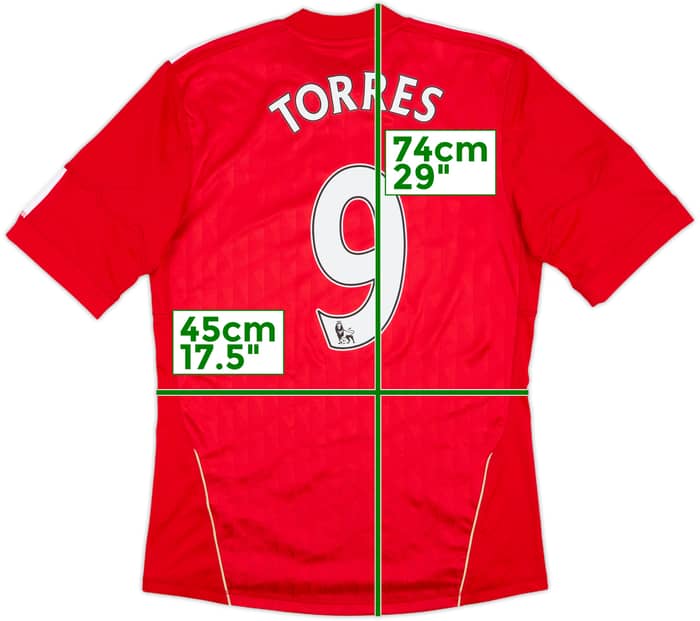 2010-12 Liverpool Home Shirt Torres #9 - 8/10 - (S)