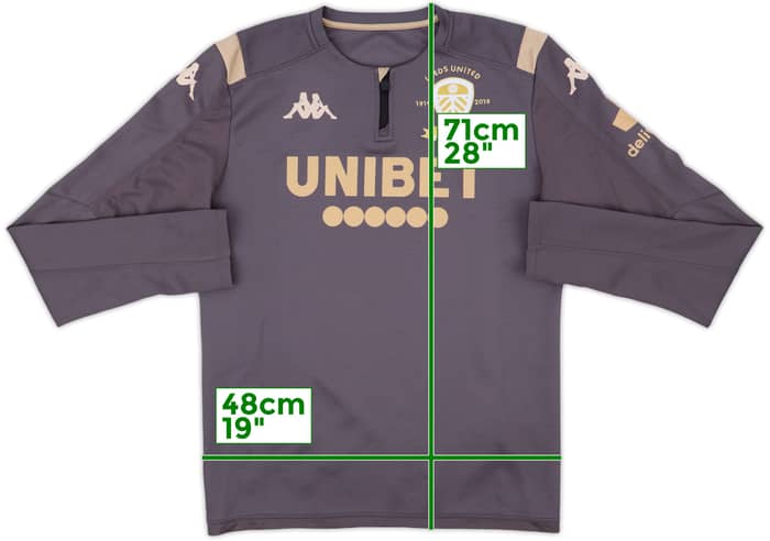 2019-20 Leeds Kappa 1/4 Zip Drill Top - 5/10 - (S)