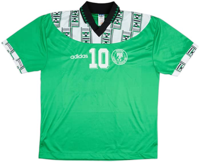 1994-95 Nigeria Home Shirt Okocha #10 - 9/10 - (XL)