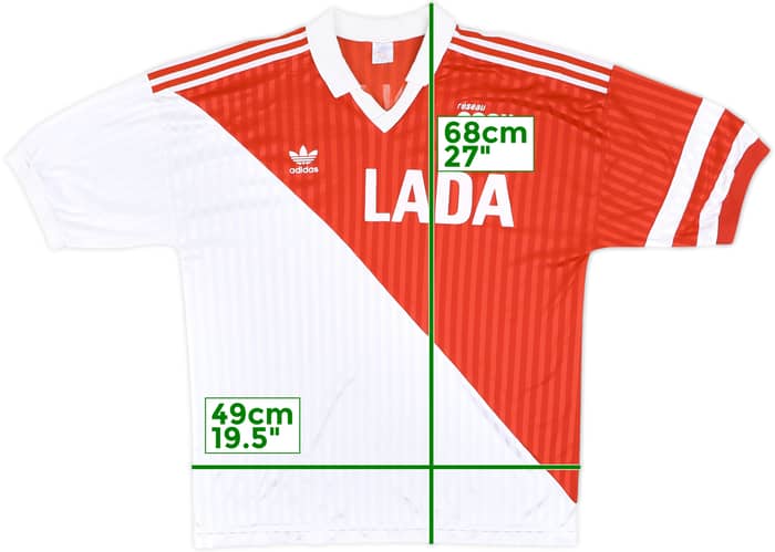 1990-91 Monaco Home Shirt - 8/10 - (XL/XXL)