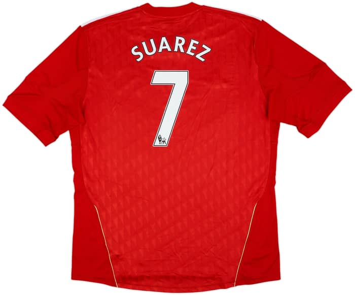 2010-12 Liverpool Home Shirt Suarez #7 - 6/10 - (XXL)