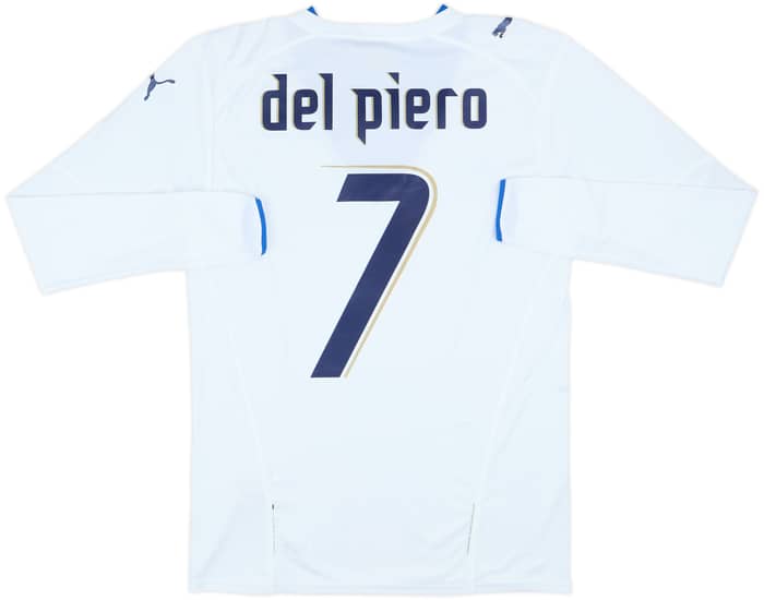 2006 Italy Away L/S Shirt Del Piero #7 - 6/10 - (S)