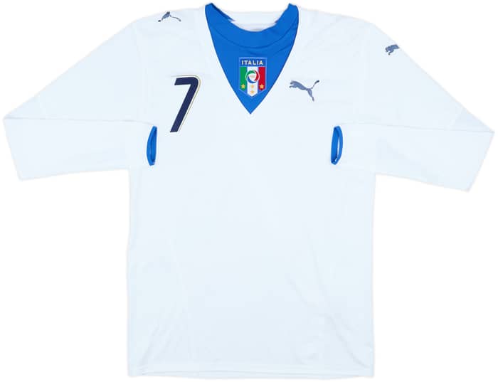 2006 Italy Away L/S Shirt Del Piero #7 - 6/10 - (S)