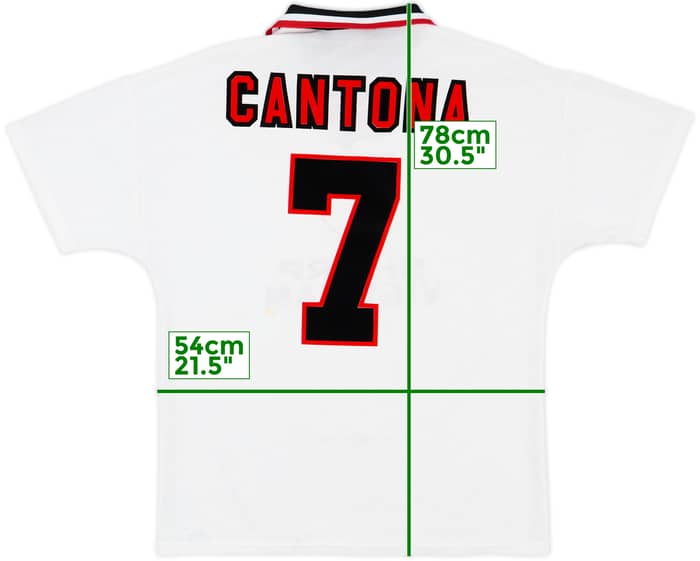 1996-97 Manchester United Away Shirt Cantona #7 - 6/10 - (L)
