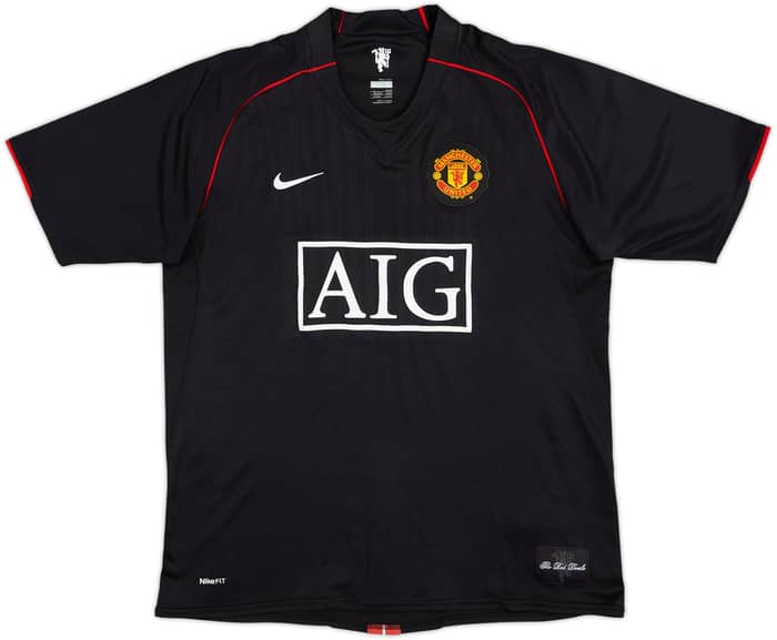 Camiseta de visitante del Manchester United 2007-08 Nani #17 - 6/10 - (L)