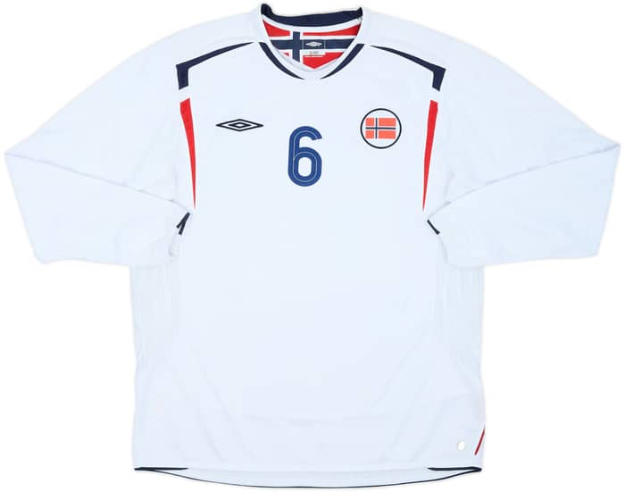 2006-08 Norway Match Issue Away L/S Shirt #6