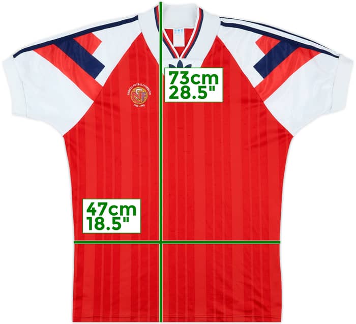 1992-94 Norway Match Issue Home Shirt #4