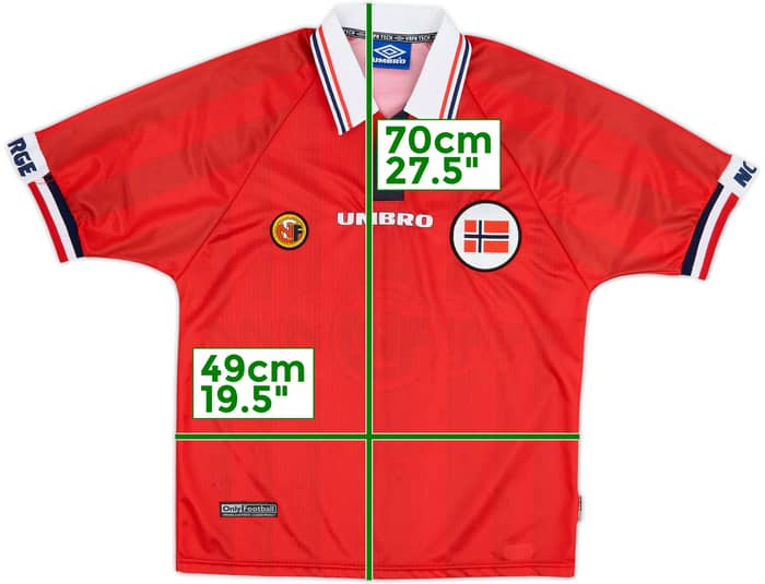 1998-00 Norway Home Shirt - 9/10 - (Y)