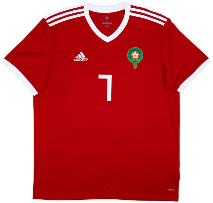 2018-19 Morocco Home Shirt Ziyech #7 - 9/10 - (XL)