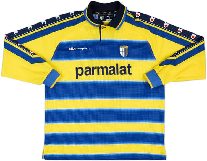 1999-00 Parma Match Issue Home L/S Shirt #7