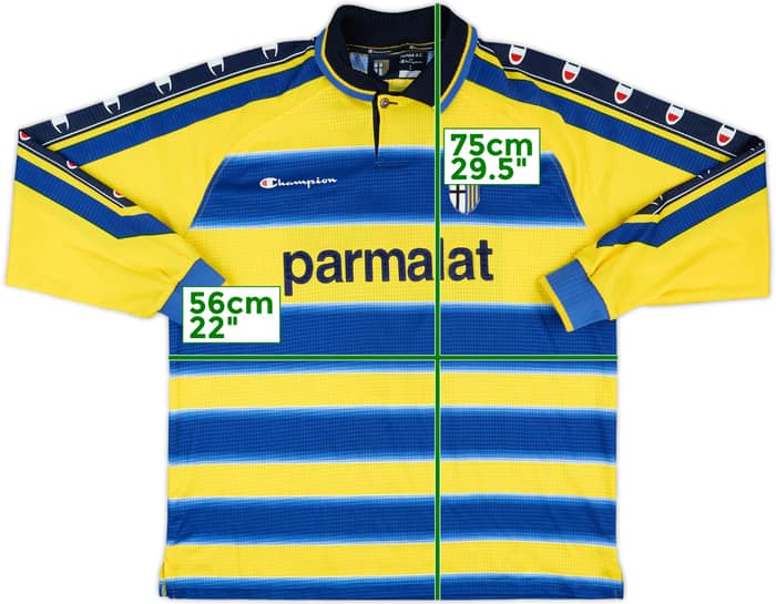 1999-00 Parma Match Issue Home L/S Shirt #7