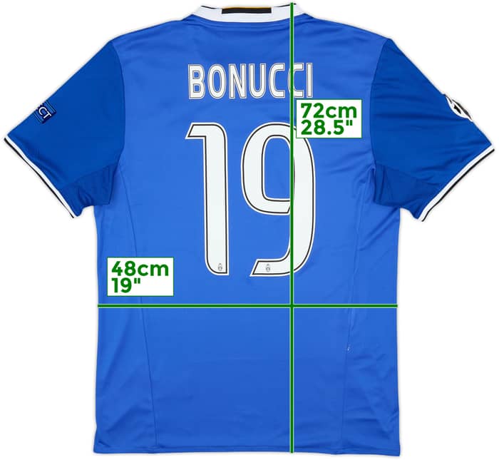 2016-17 Juventus Away Shirt Bonucci #19 - 7/10 - (M)