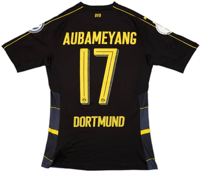 2016-17 Borussia Dortmund Authentic Away Shirt Aubameyang #7 - 7/10 - (XL)