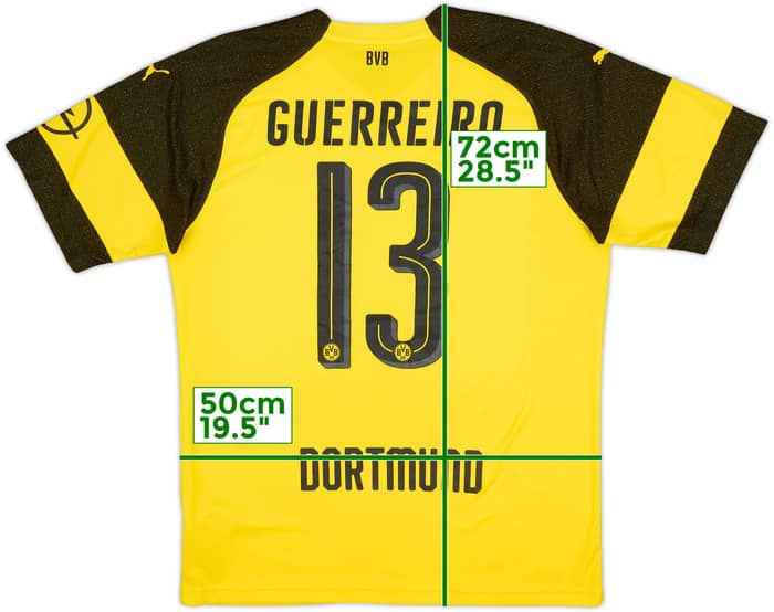 2018-19 Borussia Dortmund Home Shirt Guerreiro #13 - 8/10 - (L)